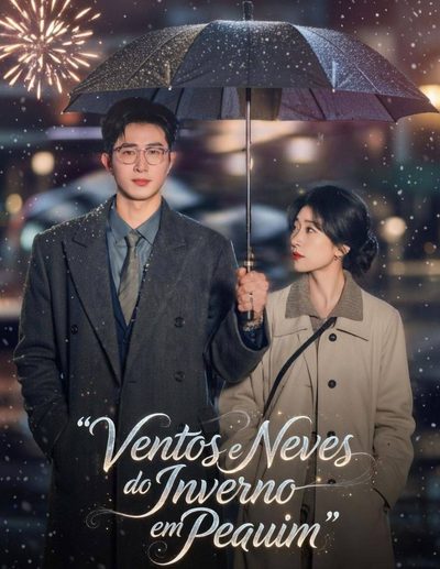 Vento e Neves de Inverno em Pequim