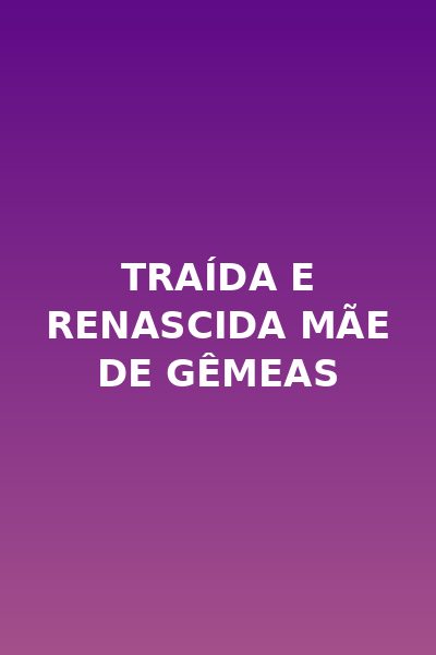 Traída e Renascida Mãe de Gêmeas